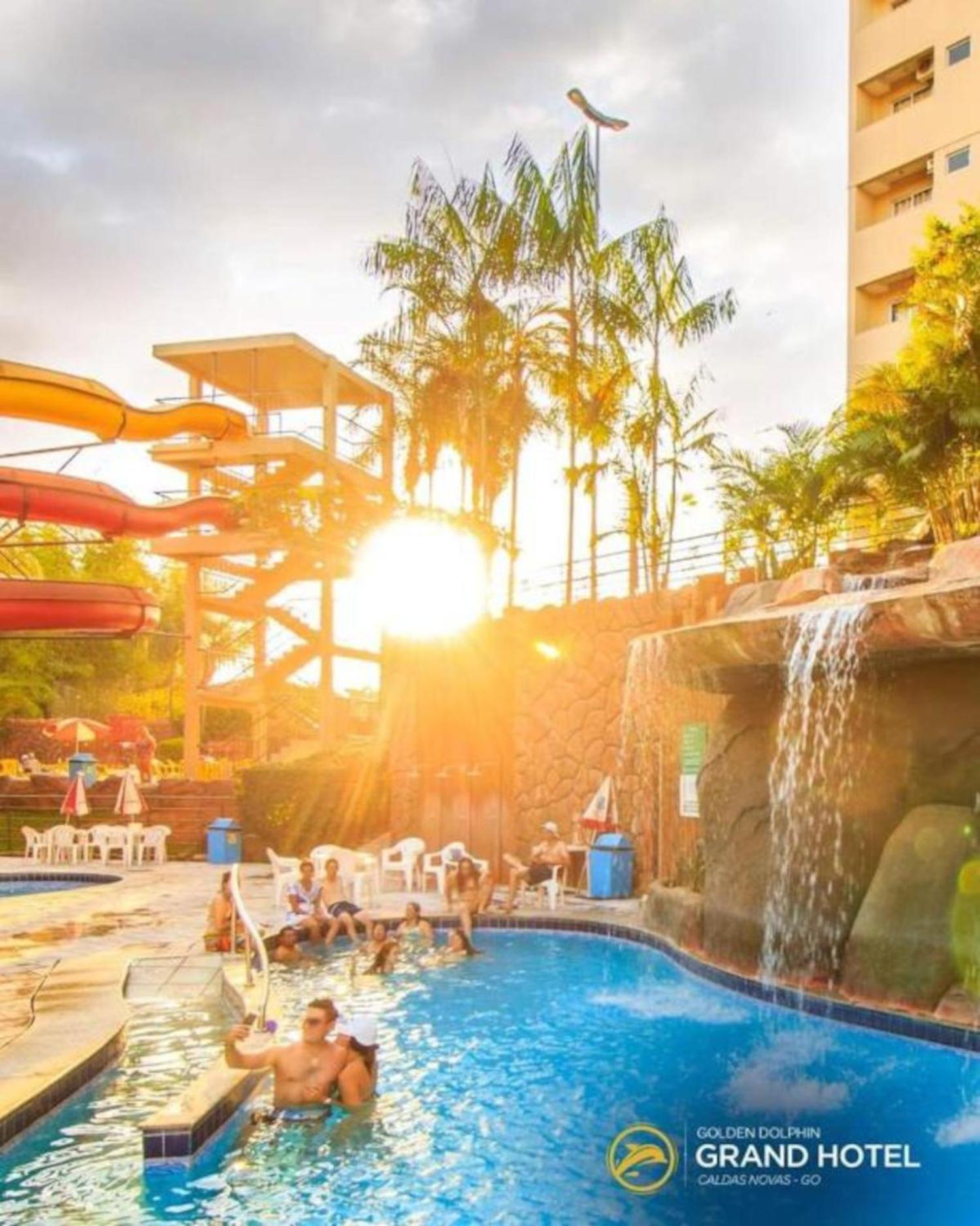 Caldas Novas, Golden Dolphin Grand Hotel, Quarto Sala Cozinha Aconchegante, Ap 361 Ngoại thất bức ảnh